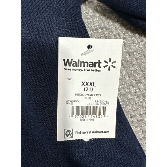 Wound Up Sweatshirt Womens XXXL 21 Blue Hexes On My Exes Halloween - Picture 5 of 8